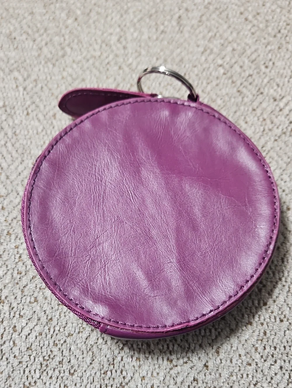 Kids Purple Coin Purse with Pink Owl